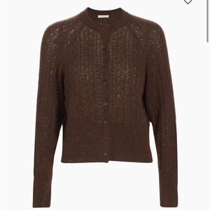 DOEN EILEEN CARDIGAN -- DARK CACAO